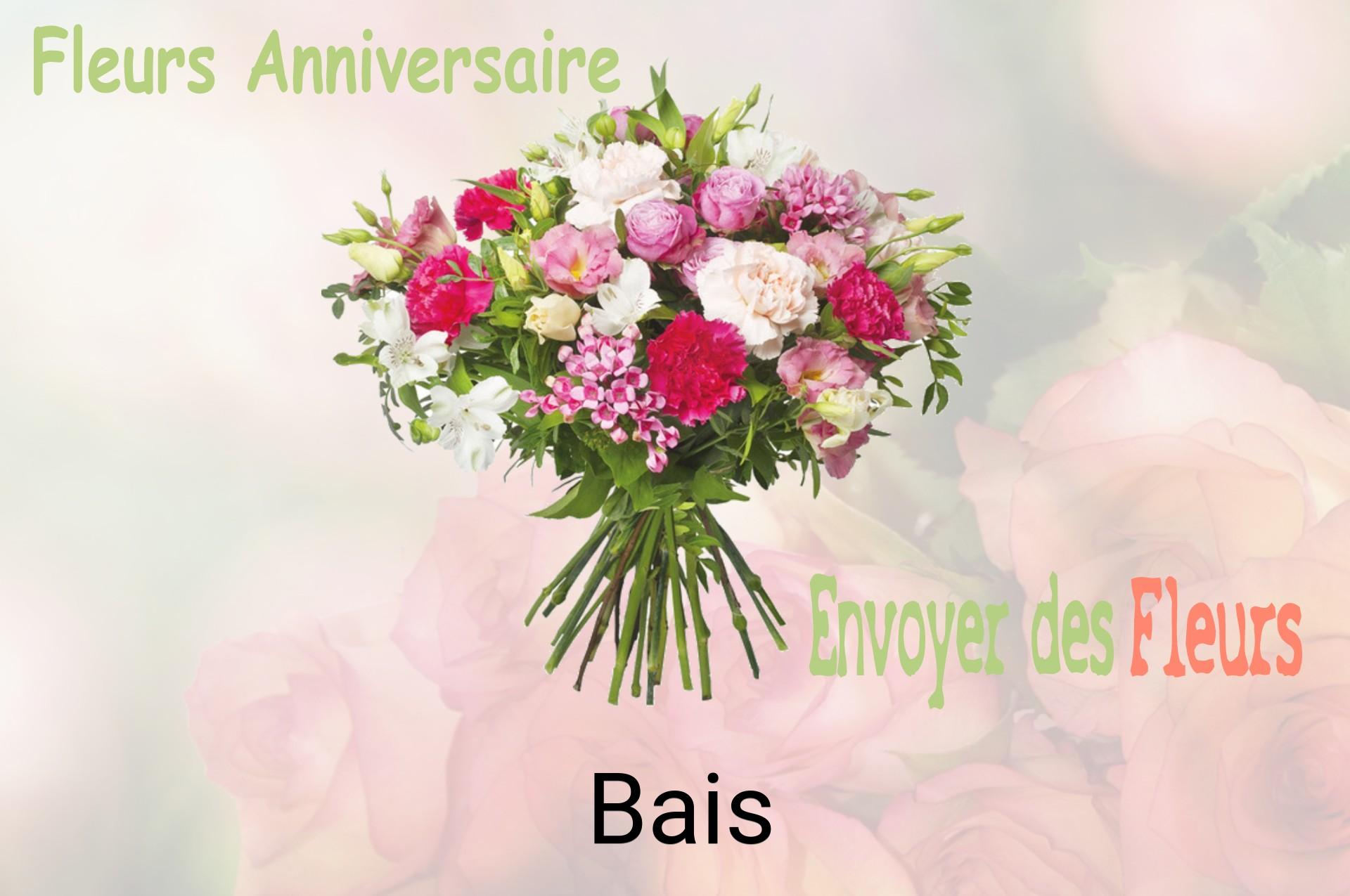 Bouquet de fleurs d’anniversaire livré à Bais