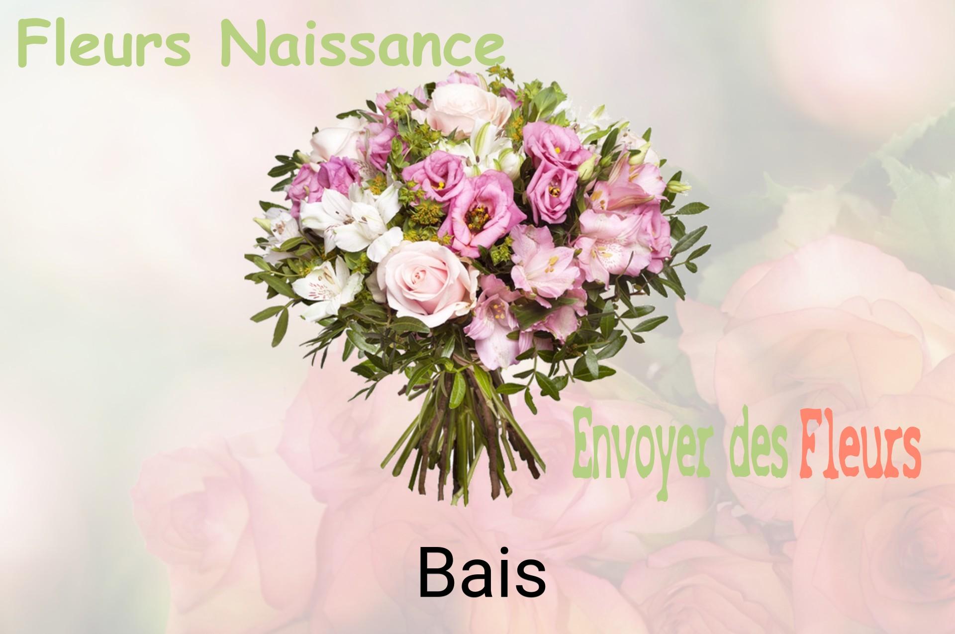 Bouquet de fleurs de naissance livré à Bais